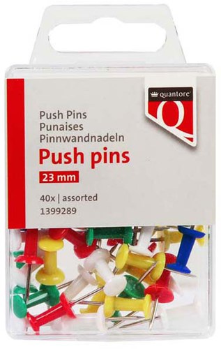 Quantore puntine colorate - 40 pezzi accessori bacheca ufficio