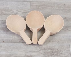 Cosy cucchiai di legno manico corto set 3 pezzi per bambini