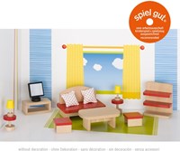 Goki soggiorno casa delle bambole set mobili in legno accessori-2