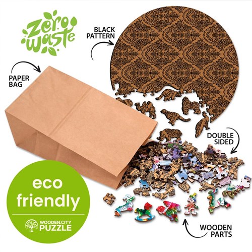 Wooden.City puzzle in legno Bright Eagle - fantasia - 250 pezzi-3