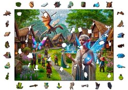 Wooden.City puzzle Fantasy Village - puzzle in legno 1000 pezzi