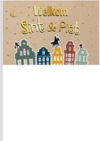 Folat bandiera sventolante San Nicola Benvenuto Sint & Piet 30x20cm plastica