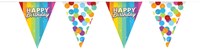 Folat bandierina Rainbow Happy Birthday 6 metri - decorazione festa