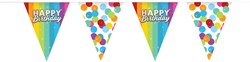 Folat bandierina Rainbow Happy Birthday 6 metri - decorazione festa