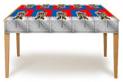 Folat tovaglia cavaliere plastica 130x180cm decorazione festa-3