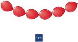 Folat - Palloncini da annodare rossi per ghirlanda 3 metri - 8 pezzi