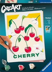 Ravensburger dipingi con i numeri ciliegia - Set CreArt per la creatività