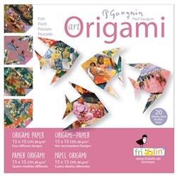 Fridolin giocattolo origami Gauguin pesci cartone creativo