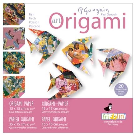 Fridolin giocattolo origami Gauguin pesci cartone creativo