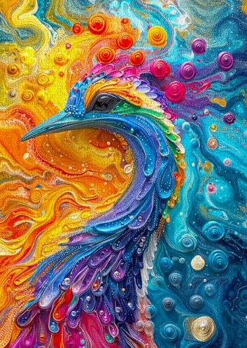 Enjoy Puzzle puzzle Marble Feathers 1000 pezzi cartone colorato-3
