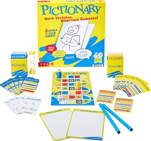 Mattel Pictionary gioco da tavolo famiglia - edizione party game-2