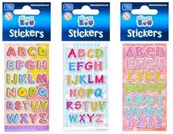 Foglio adesivi lettere colorato per bambini decorazione hobby