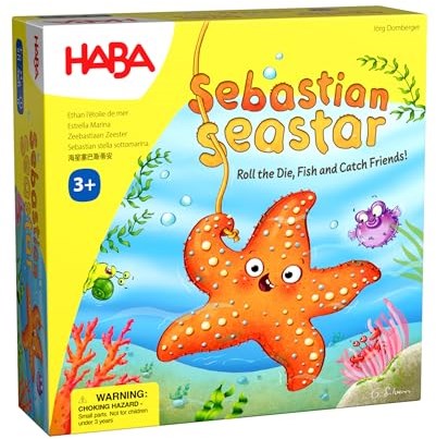 Haba gioco educativo Sebastian Seastar - gioco da tavolo colorato in cartone per bambini