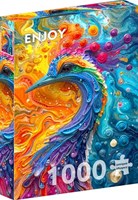 Enjoy Puzzle puzzle Marble Feathers 1000 pezzi cartone colorato