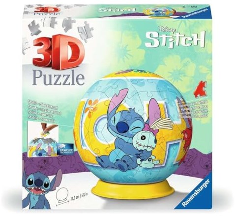 Ravensburger palla puzzle 3D Disney Stitch - puzzle giocattolo 3D