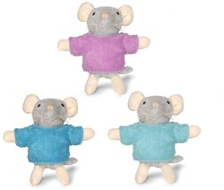 Het Muizenhuis peluche topolini gemelli - bambole morbide per bambini
