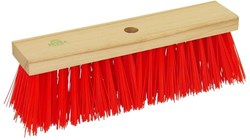 Luva scopa da strada scopa esterna rosso verde 36 cm FSC plastica