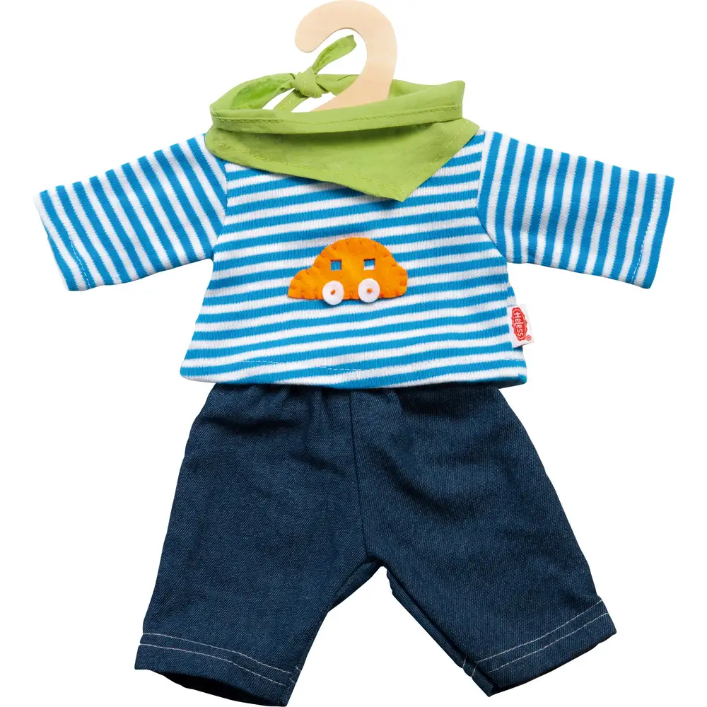 Heless abbigliamento per bambole set jeans e t-shirt 35-45cm bambola