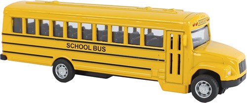 2-Play scuolabus americano giocattolo - die-cast pull back 14cm-2