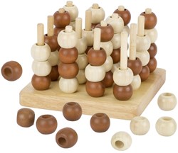 Goki gioco di strategia in legno Tic Tac Toe 3D - giocattolo educativo