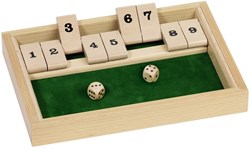 Goki gioco di dadi in legno Shut the Box gioco educativo da tavolo