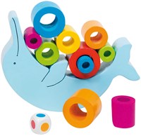 Goki gioco di equilibrio in legno - delfino gioco di bilanciamento per bambini-2