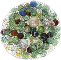 Goki biglie di vetro - giocattolo colorato in rete - 88 pezzi - gioco delle biglie-3