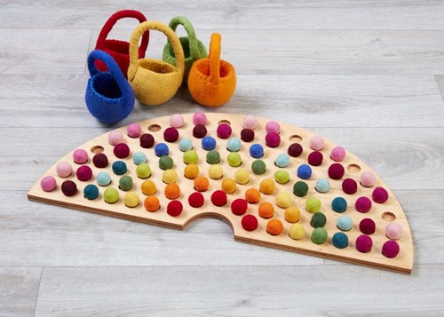 Cosy Felt Ball Rainbow Maker ( 1pk) - 52138