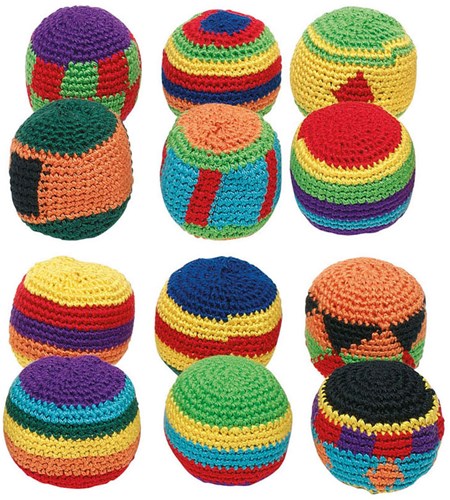 Goki palla da calcio cotone 5cm giocattolo colorato per esterno-2