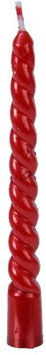 Decoris candele per albero di Natale rosse Swirl set 8 pezzi - decorazione natalizia