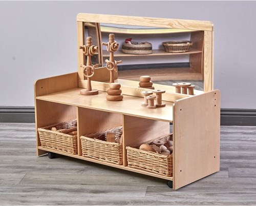 Cosy Stazione Mobile Esploratore Specchio Basso per Bambini e Piccoli