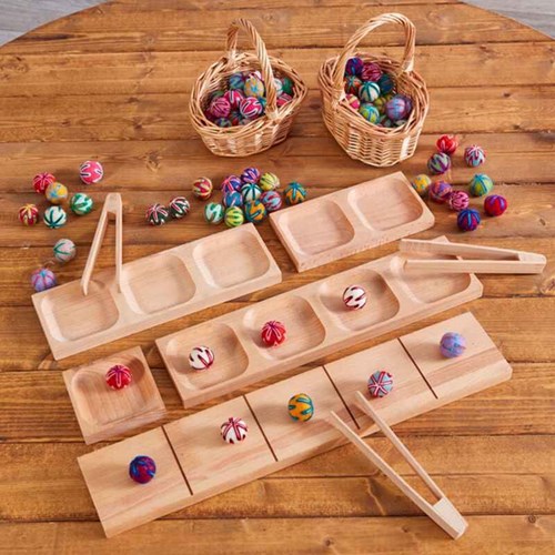 Cosy giocattolo matematico Reversible Maths Frames set 5 telai in legno