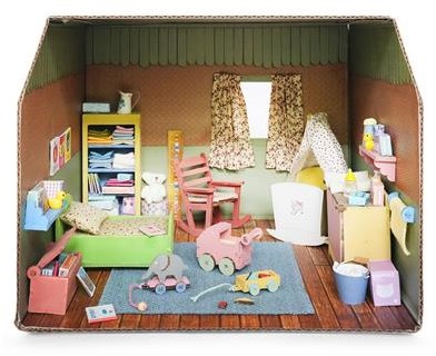 Het Muizenhuis set mobili cameretta - accessori giocattolo per casa delle bambole-3