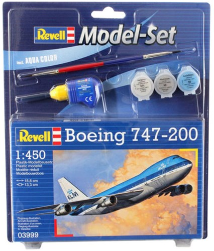 Revell Boeing 747-200 kit di modellismo aereo 1:450 set KLM