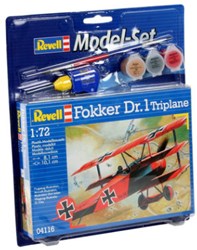 Revell aereo modellismo Fokker DR.1 kit 1:72 scala plastica