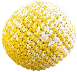 Global Affairs palla all'uncinetto giallo ocra 12 cm - set di 3 giocattoli