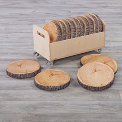 Cosy Cuscini Stile Tronco e Carrello Set 16 Pezzi