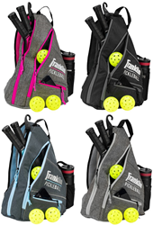 Franklin zaino sport pickleball grigio rosa - sling bag - idrorepellente