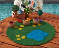Cosy alberi da frutto in feltro giocattolo educativo con frutta set 36 pezzi-2