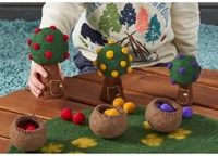 Cosy alberi da frutto in feltro giocattolo educativo con frutta set 36 pezzi