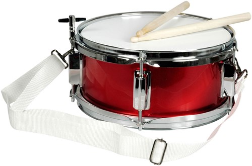 Goki tamburo in metallo rosso - strumento musicale giocattolo per bambini-2