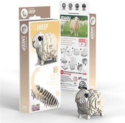 Eugy kit costruzione 3D pecora giocattolo cartone ecologico