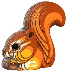 Eugy kit creativo 3D scoiattolo - giocattolo da costruire ecologico