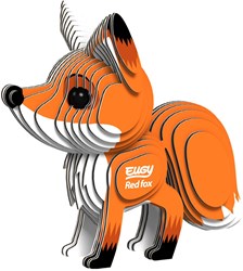 Eugy puzzle 3D - Volpe rossa kit costruzione animale in cartone 6+
