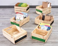 Cosy set di cassette in legno per capanno didattico - 6 pezzi-2