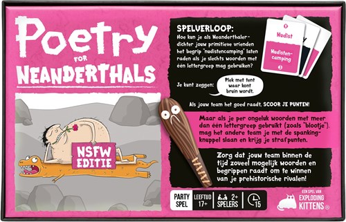 Exploding Kittens gioco di società Poetry for Neanderthals NSFW adulti-2