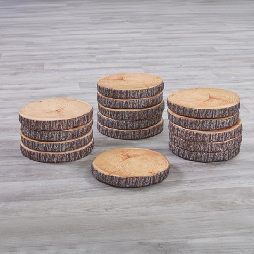 Cosy Log Slice Cushions (15Pk) - 53725