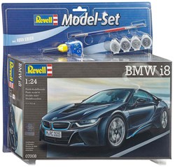 Kit modellismo auto BMW i8 - set plastica 1:24 con accessori