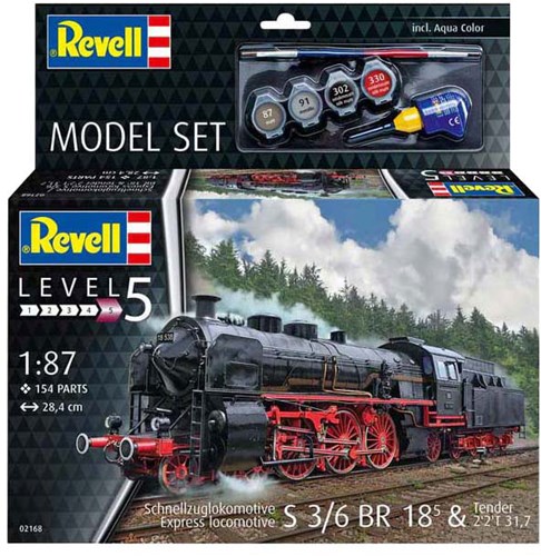 Revell kit modellismo locomotiva a vapore S3/6 BR18 1:87 treno