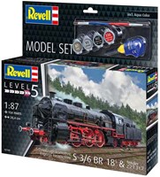 Revell kit modellismo locomotiva a vapore S3/6 BR18 1:87 treno-3